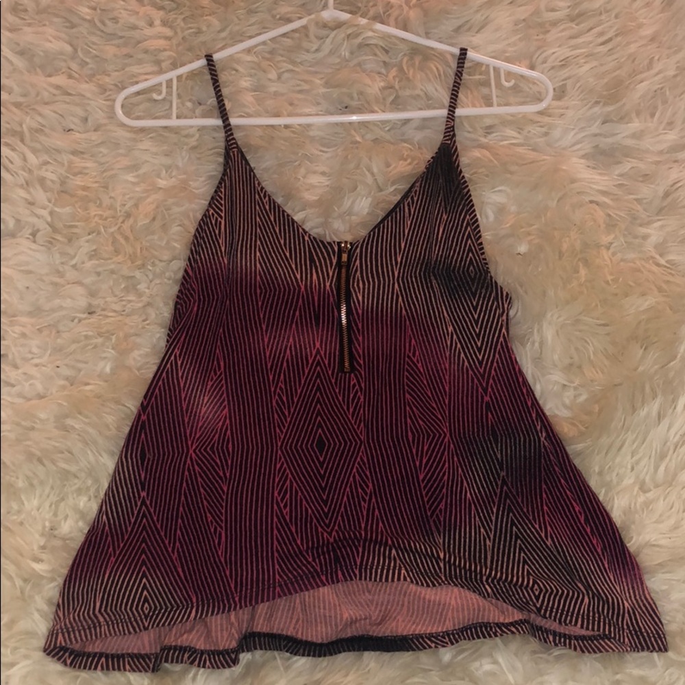 Zipper Tank Top